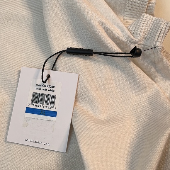 Calvin Klein winter white top, XL - Picture 4 of 6